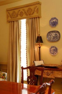 Blue and White Porcelain hung on a client's wall Blue and White Porcelain hung on a client's wall