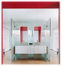 Red bathroom Accents Red bathroom Accents
