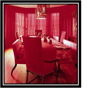 Extravagant Red Dining Room Extravagant Red Dining Room