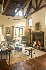 This rug blends so beautifully in this space. Photo from Traditional Home Magazine.