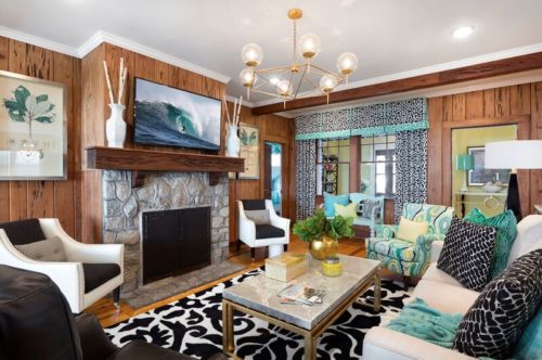 Family Room Interior Design | Knotting Hill Interior Design | Myrtle Beach, SC