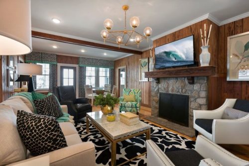 Family Room Interior Design | Knotting Hill Interior Design | Myrtle Beach, SC