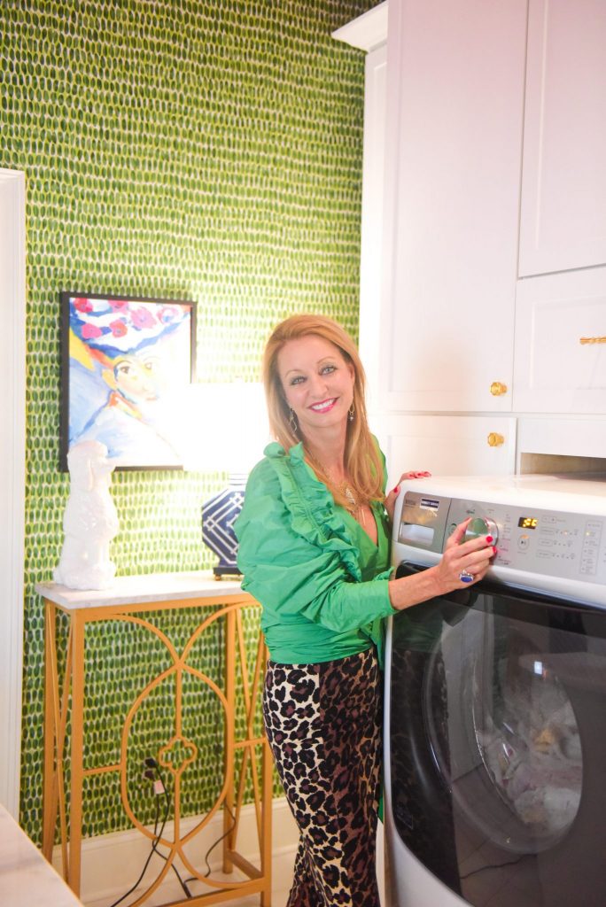 colorful laundry room